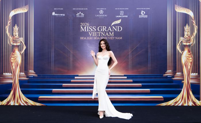 Dàn Hoa Á hậu đọ sắc trong họp báo khởi động Miss Grand Vietnam 2026