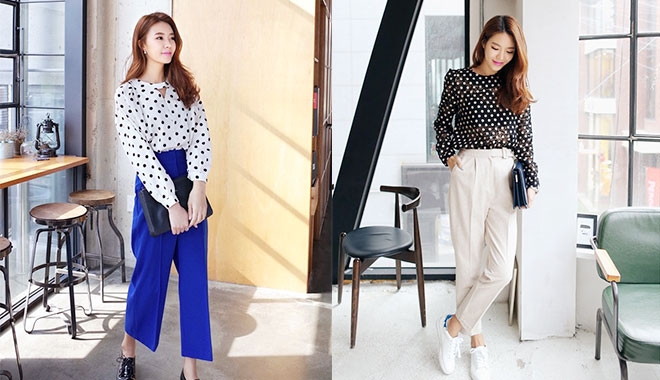 Cách kết hợp trang phục công sở để che đôi chân to, dáng người thấp