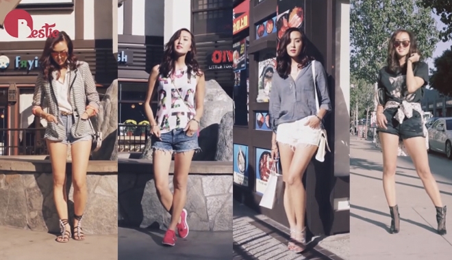 4 cách phối đồ dạo phố cùng quần short jeans năng động