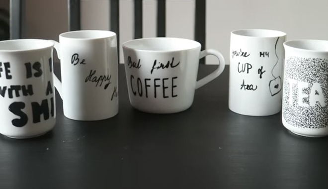 Cùng thiết kế những mẫu ly sứ đẹp mắt theo phong cách "typography"