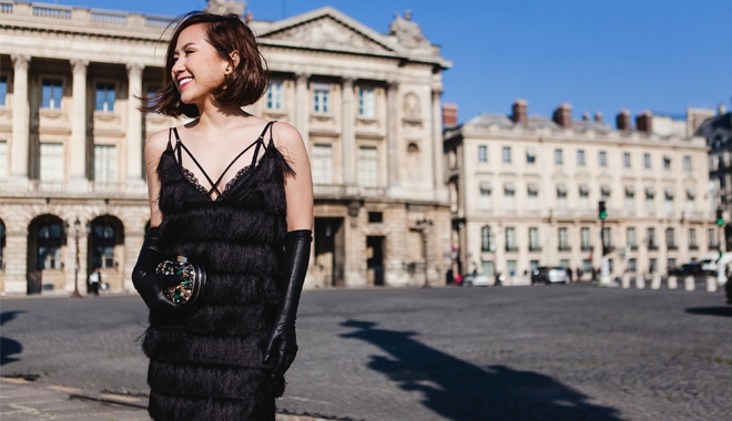 Trâm Nguyễn tiếp tục là fashionista Việt hot nhất ở Paris