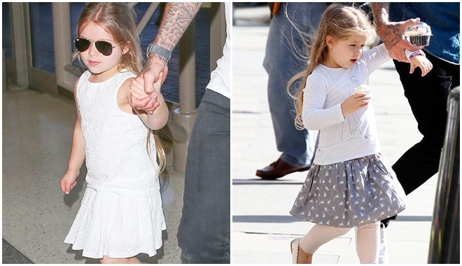 "Tan chảy" trước váy áo siêu cute của con gái Beckham