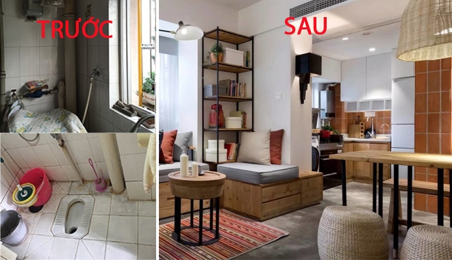 Vợ chồng trẻ tự biến nhà cấp 4 xấu xí thành căn hộ "vạn người mê"