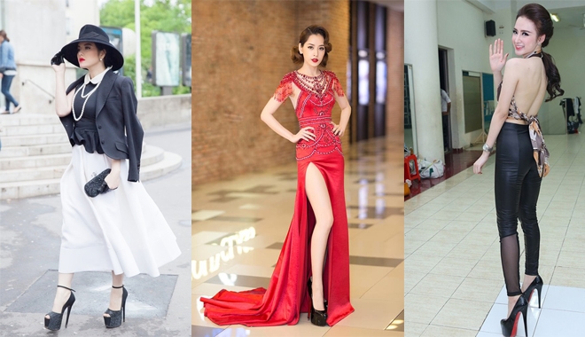 Choáng váng với những mẫu giày cao gót "khủng" của các mỹ nhân Vbiz