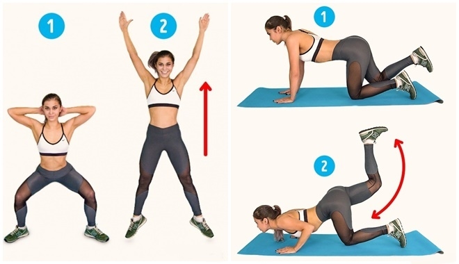 8 động tác thể dục giúp bạn giảm cân thần tốc trong 2 tuần