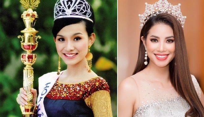 Chiêm ngưỡng những chiếc vương miện xa hoa của Hoa hậu Hoàn Vũ Việt Nam