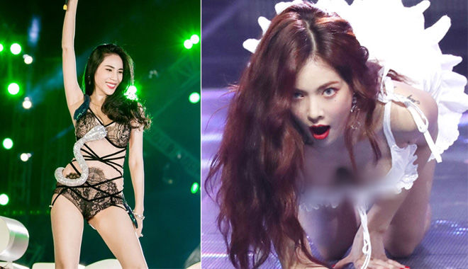 Những trang phục biểu diễn khiến người xem "đỏ mặt" của sao Hàn và sao Việt