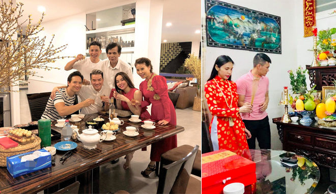 Khoảnh khắc sao Việt giản dị đón Tết cùng gia đình khiến fan ấm lòng