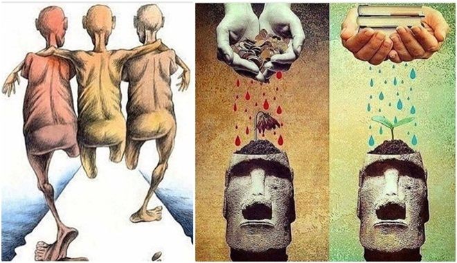 Không cần nhiều lời, những bức ảnh cũng lột trần được bộ mặt thật của con người ngày nay