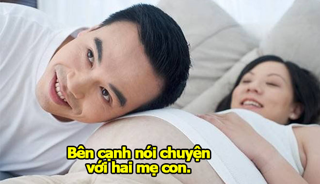 Hành động nhỏ của bố nhưng lại giúp mẹ và thai nhi phát triển khỏe mạnh
