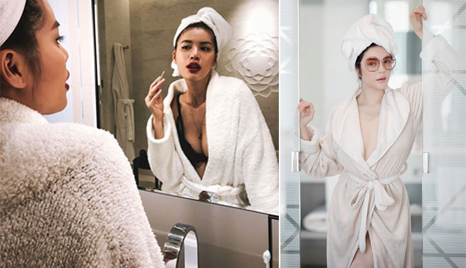 Sao Việt chuộng mốt khoe dáng với đồ nhà tắm và quan trọng là thần thái phải xuất sắc
