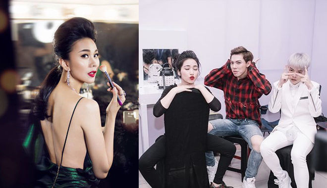 "Đột nhập" hậu trường trang điểm của dàn mĩ nhân V-biz: Người nhắng nhít, người khí chất ngời ngời