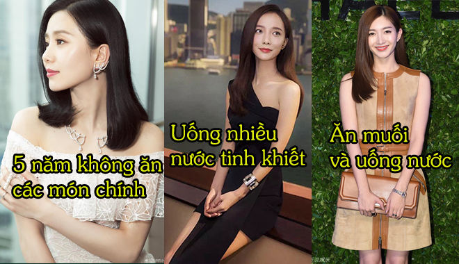 Bí quyết giảm cân của sao Hoa ngữ: Người ăn muối, kẻ tuyệt thực để giữ hình tượng chuẩn đẹp