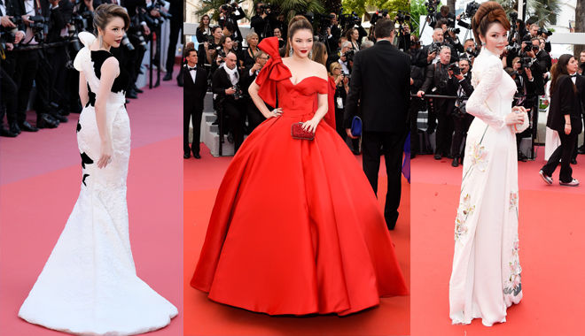 Cần chi váy áo ngoại nhập, thiết kế Việt cũng đủ giúp Lý Nhã Kỳ tỏa sáng tại Cannes