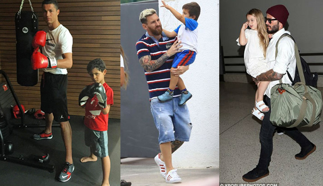 Cùng là "cục vàng" nhà siêu sao bóng đá, con trai Ronaldo khác gì với quý tử còn lại?