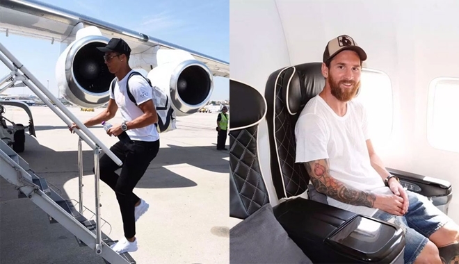 "Đột nhập" máy bay riêng của dàn siêu sao bóng đá thế giới: Ronaldo hay Messi khủng hơn?