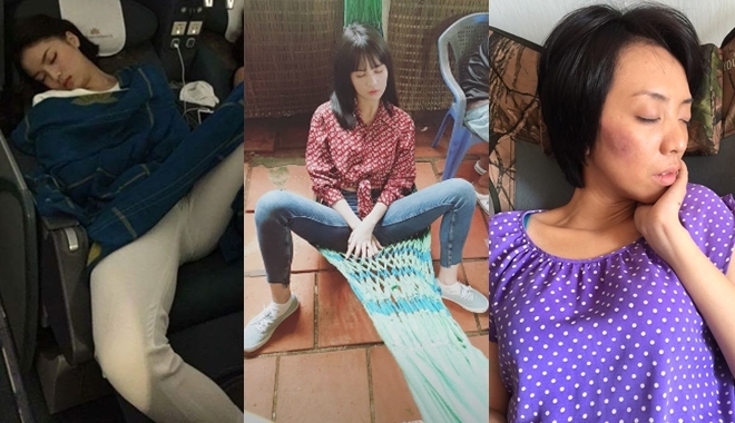 Lắc đầu trước dáng ngủ khó đỡ của hội mỹ nhân showbiz Việt