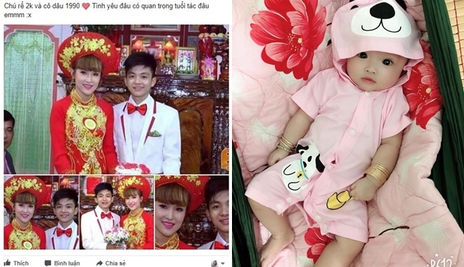 Cặp đôi "lệch tuổi vợ 9X chồng 2k" hạnh phúc với con gái đầu lòng tại Tiền Giang 