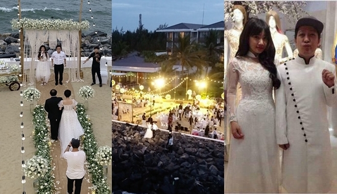 Khoảnh khắc xúc động: Cha Nhã Phương dắt tay con gái trao cho Trường Giang trong lễ đính hôn
