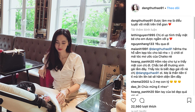 Sau 5 tháng sinh, cuối cùng Hoa hậu Đặng Thu Thảo cũng chịu khoe con gái đầu lòng