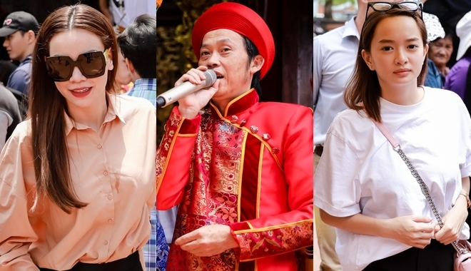 Đông đảo sao Việt tề tựu tại nhà thờ 100 tỷ của danh hài Hoài Linh để dâng hương tri ân tổ nghề