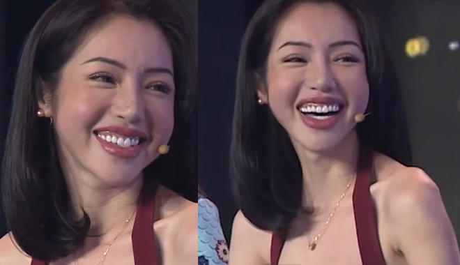Trên ảnh là "Hot Mom" nhưng lên truyền hình Elly Trần lại lộ mặt sưng phù, người gầy trơ xương