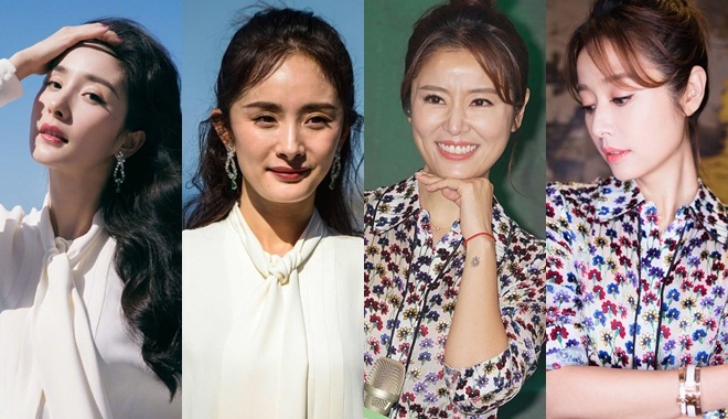 Cận cảnh gương mặt chưa qua photoshop của các mỹ nhân đình đám Hoa ngữ: Già nua và chảy xệ thấy rõ