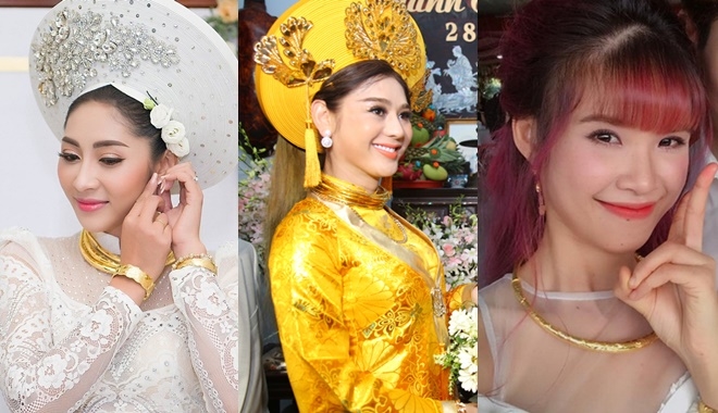 Đọ của hồi môn gây choáng của loạt mỹ nhân Việt: Hết vàng ròng đeo kín cổ lại đến xế hộp bạc tỷ