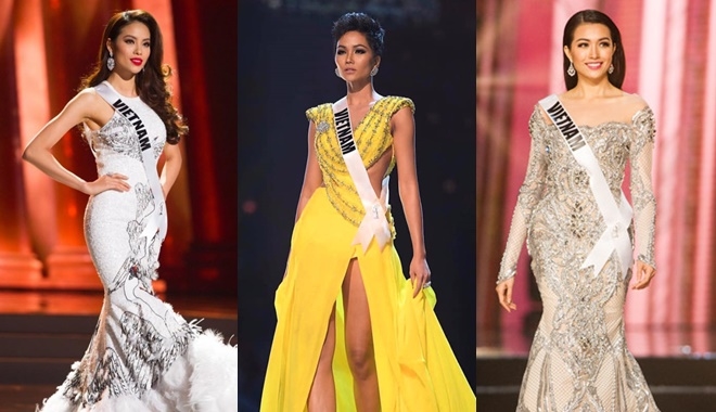 9 trang phục đầm dạ hội "gây thương nhớ" của các hoa hậu Việt ở Miss Universe