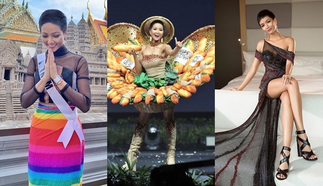 Loạt váy áo kỉ lục của H'Hen Niê tại Miss Universe: Bánh mì lọt top 15 "Best National Costume"