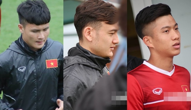 Trước chung kết, ĐTVN rủ nhau xuống tóc hàng loạt: Văn Đức chất ngầu, Quang Hải để kiểu đầu "bát úp"