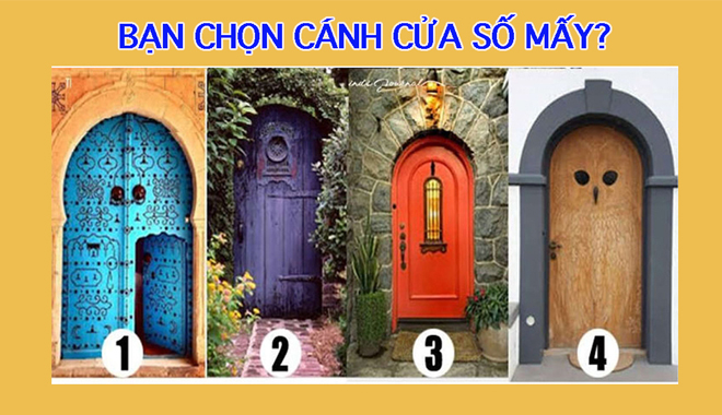 Trắc nghiệm: Chọn một cánh cửa ấn tượng nhất sẽ tiết lộ nội tâm bên trong bạn!