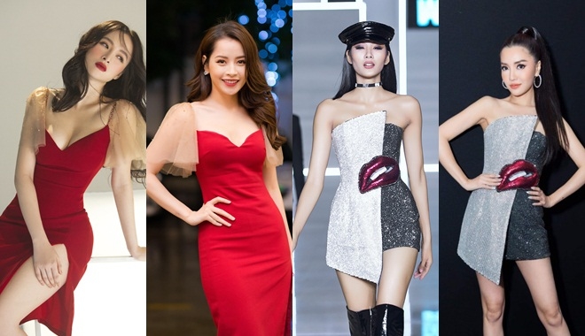 Sao Việt đụng hàng: Chi Pu thua thiệt vì ngực lép, Bích Phương chạm trán toàn chân dài