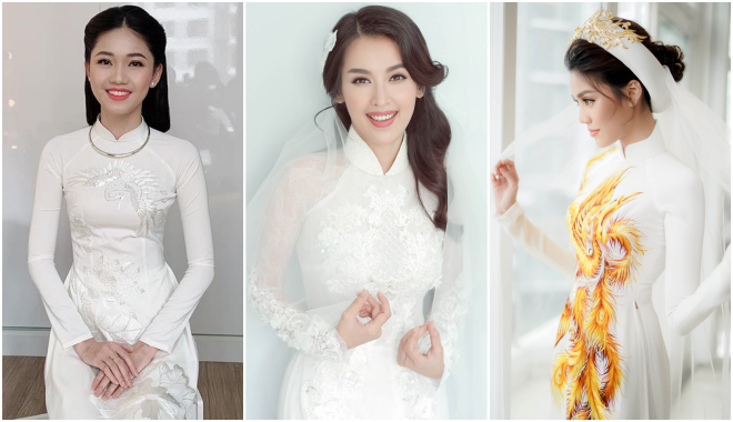 Mặc người ta chọn đỏ hay vàng, sao Việt vẫn chỉ ưu ái gam trắng trong ngày thành hôn