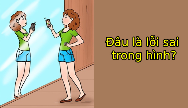 Trổ tài suy luận tìm điểm bất hợp lý trong ảnh cho thấy khả năng nhanh tay lẹ mắt của bạn