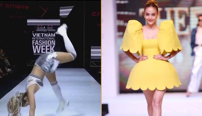 Nhìn lại mới thấy, mỗi lần Minh Hằng catwalk là lại khiến cư dân mạng đứng hình mất 5 giây