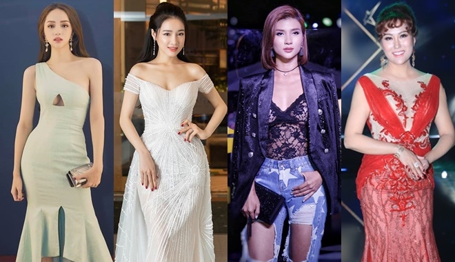 Phong cách sao Việt: Nhã Phương khoe vai trần gợi cảm, Kim Tuyến diện nội y kém tinh tế