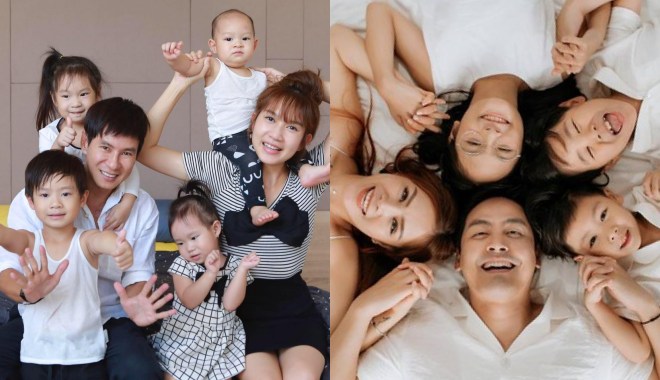 Gia đình sao Việt chứng minh: Sinh nhiều con là lộc trời cho, càng đông con càng thành đạt