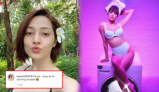 Phạm Hương diện bikini nóng bỏng, Bảo Anh úp mở việc đã quay lại với Hồ Quang Hiếu