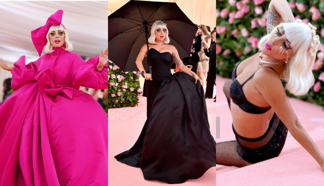 Chiếm thảm đỏ Met Gala 2019 15 phút Lady Gaga 3 lần lột váy: "Xê ra", spotlight là của chị