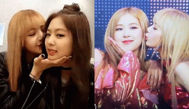 Lisa đích thị là cô nàng "nghiện hôn" và phản ứng của chị em BlackPink dễ thương vô cùng