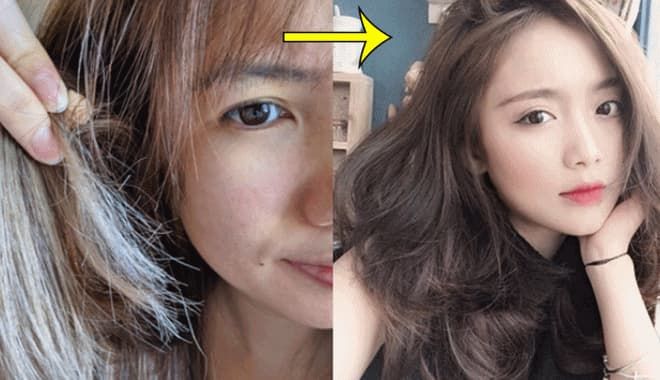 Xót tóc khô xơ cô gái được mách nên đổi thứ tự gội đầu: Xả trước gội sau và kết quả như ý