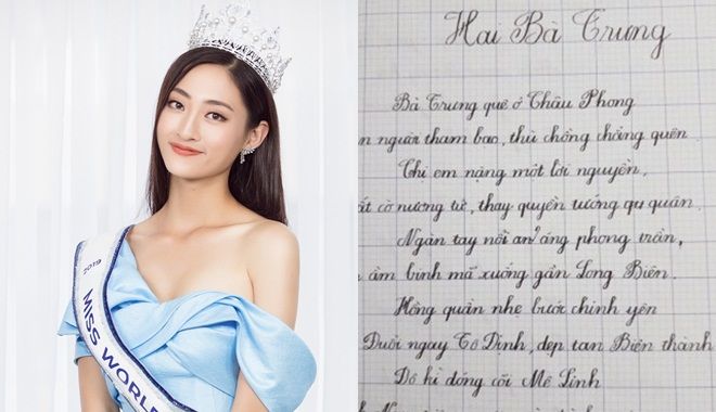 So kè chữ viết Hoa hậu Việt: Phạm Hương là giáo viên cũng “lép vế” trước Lương Thuỳ Linh
