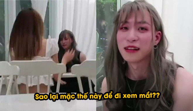 Bị gia đình ép đi xem mắt, anh chàng mặc luôn váy đến điểm hẹn hò 