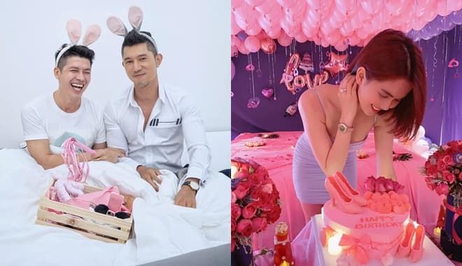 Lương Bằng Quang cosplay thỏ hồng, Ngọc Trinh đón tuổi 30 hoành tráng