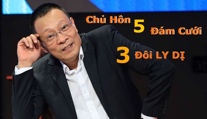 MC Lại Văn Sâm khoe “thành tích”: Chủ hôn 5 đám cưới nhưng 3 cặp ly dị