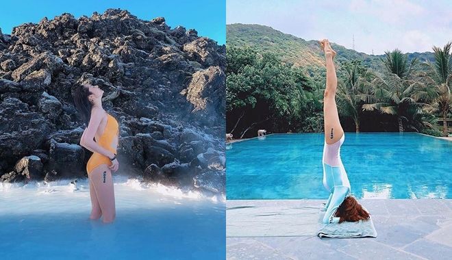Bí quyết giúp Bảo Anh có body siêu nuột: nâng tạ 20kg, chăm tập gym