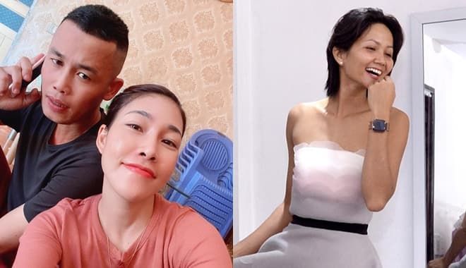 Hiệp Gà tái ngộ vợ cũ từng đấu tố, H'Hen Niê khoe mặt mộc điểm 10