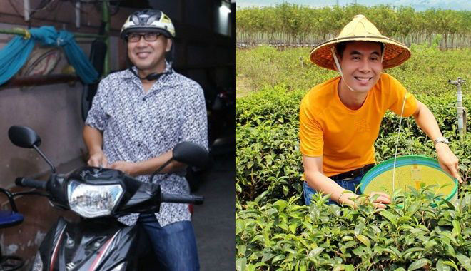 Sao Việt có tiền tỷ vẫn giản dị: MC Quyền Linh mặc đồ chợ, đi xe máy