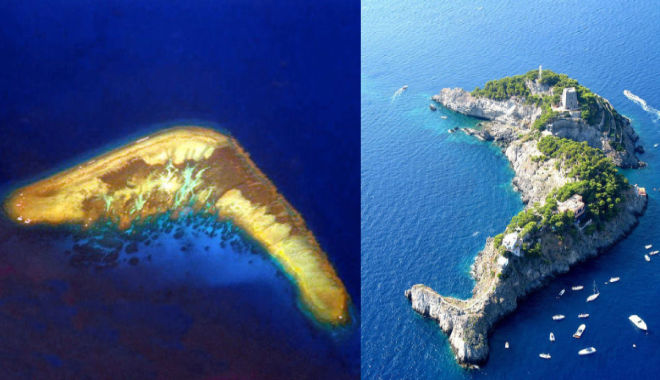 Đảo Boomerang VN thuộc top 10 hòn đảo hình dáng thú vị nhất thế giới